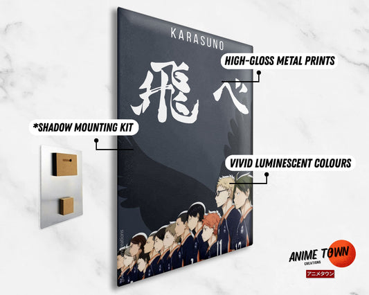 Placa Decorativa Quadro Anime Haikyuu Karasuno