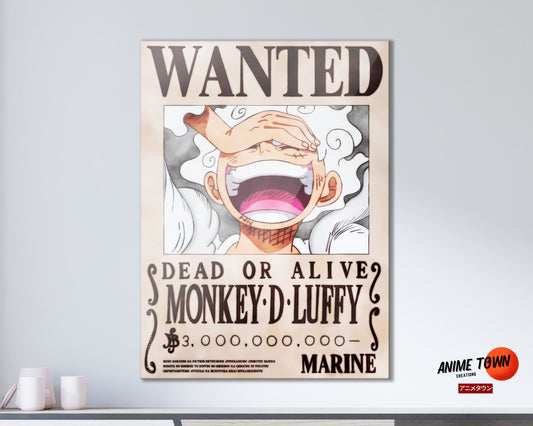 ONE PIECE Gourde Métal Wanted Luffy