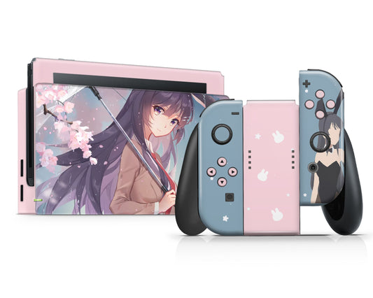 Bunny Girl Senpai Cute Nintendo Switch OLED Switch OLED Skin – Anime Town  Creations