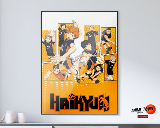 Placa Decorativa Quadro Anime Haikyuu Karasuno