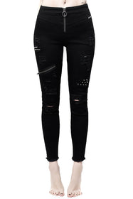 Atacado feminino Black Tight Trousers para mulheres Jeans - China Jeans e  Denim Jeans preço