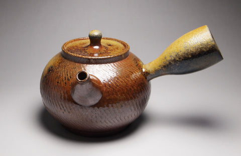 Wood fired kyusu nixing teapot