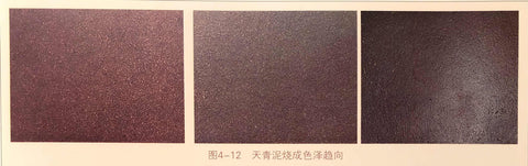 Examples of Tian Qing Ni clay after being fired. Photo taken from the book 阳羡茗砂土。