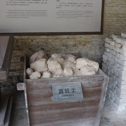 Kaolin Clay, a key ingredient to making porcelain. Photo taken in 景德镇古窑陶厂 Jingdezhen Guyaotaochang.