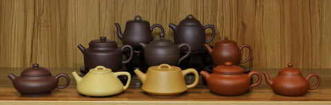 Yixing Teapot and tea pairing with zini, duanni and zhuni teapots
