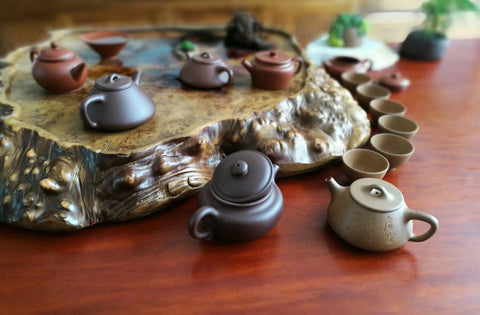 Yixing teapots made in Lin Hanpeng's studio.