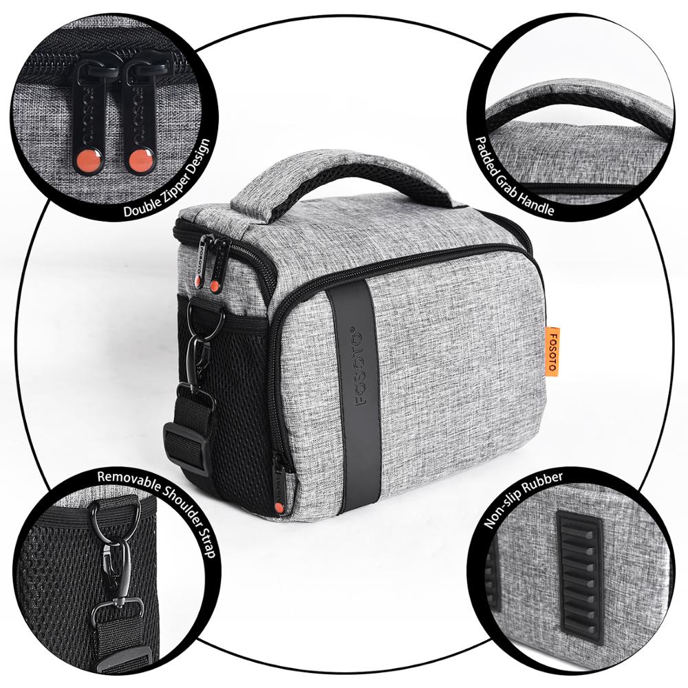 DSLR Camera Bag Waterproof Dustproof Shoulder Bag Video Camera Case with Lens Pouch