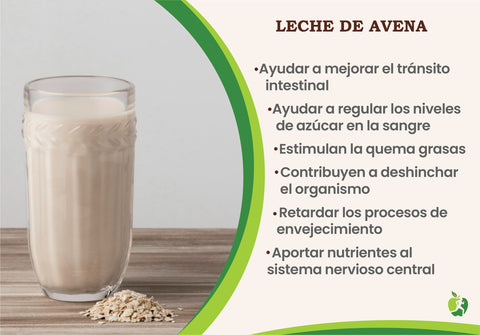 Leche de avena, Qué es, beneficios y nutrientes