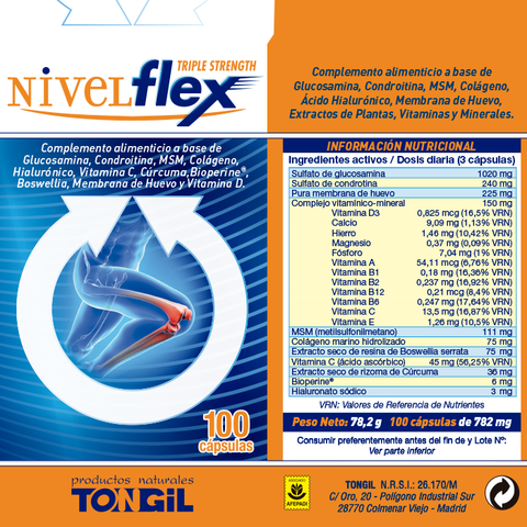 levelflex tongil - ferrer dietético