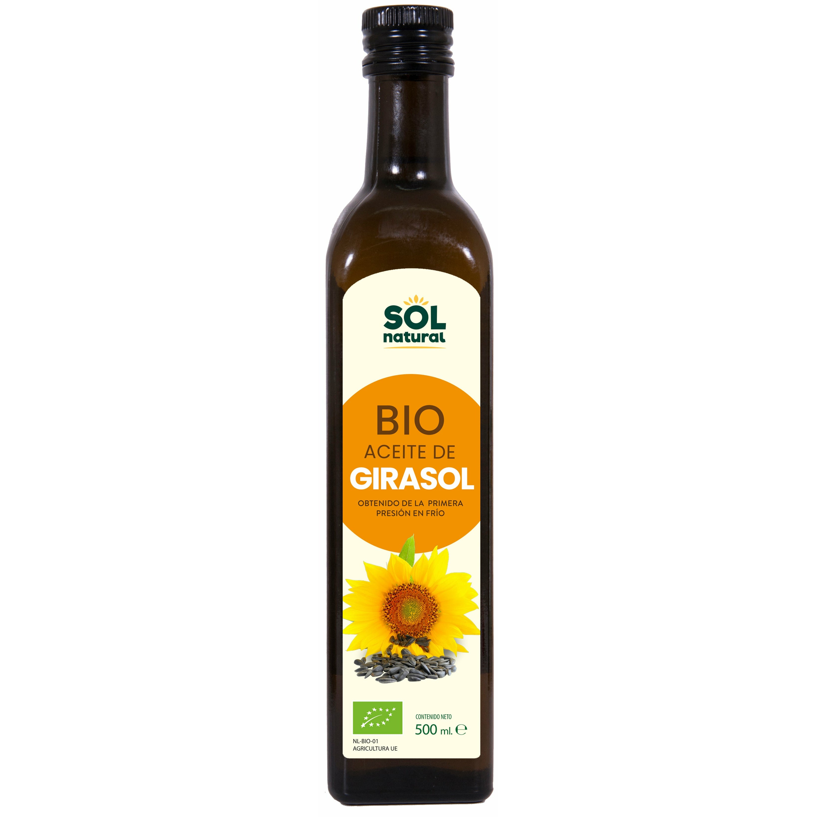 Aceite de Girasol Bio 500 ml - Sol Natural - Dietetica Ferrer