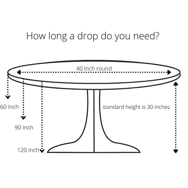 round table with tablecloth size guide to choose the right size tablecloth