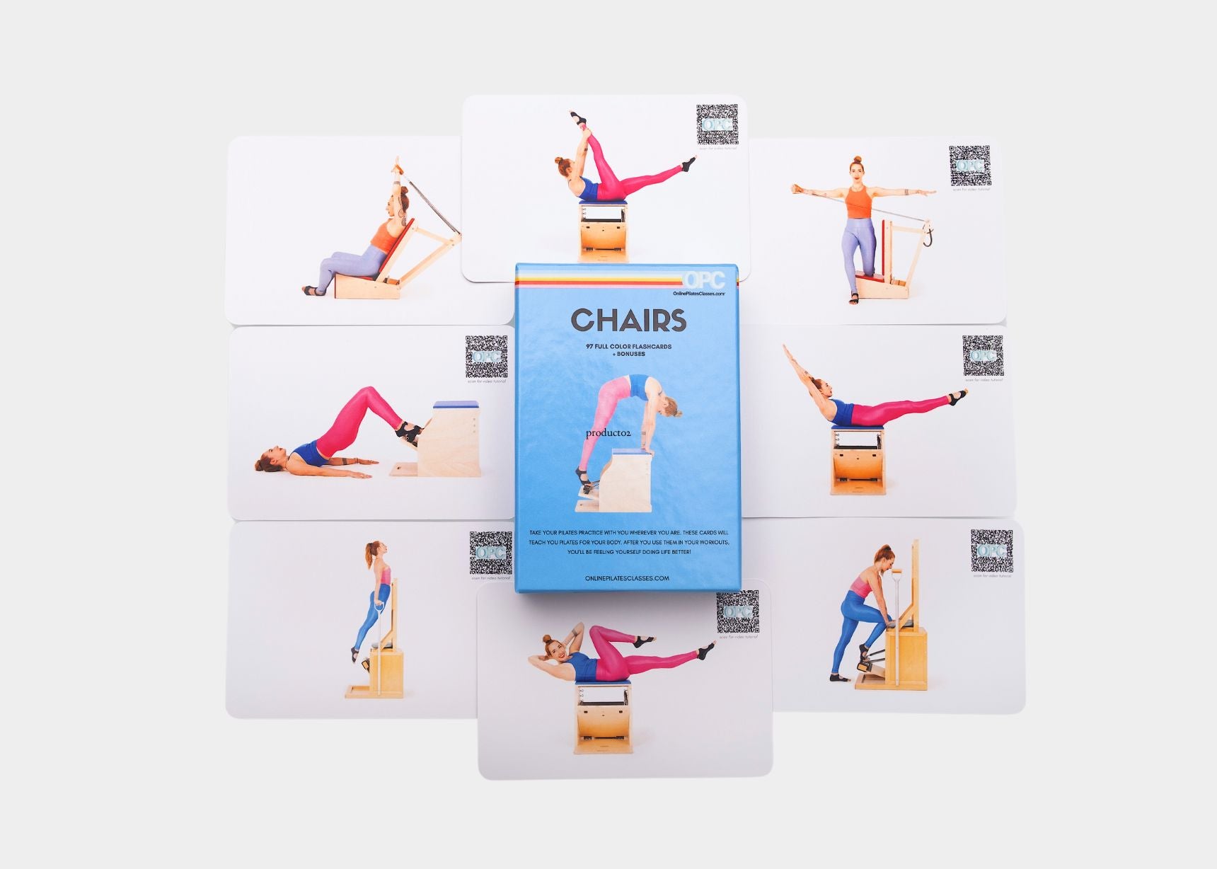 Pilates Chairs Flashcards by Lesley Logan 2