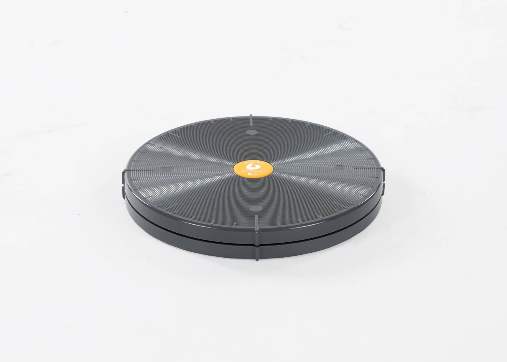 9-inch black precision rotator disc for balance. 