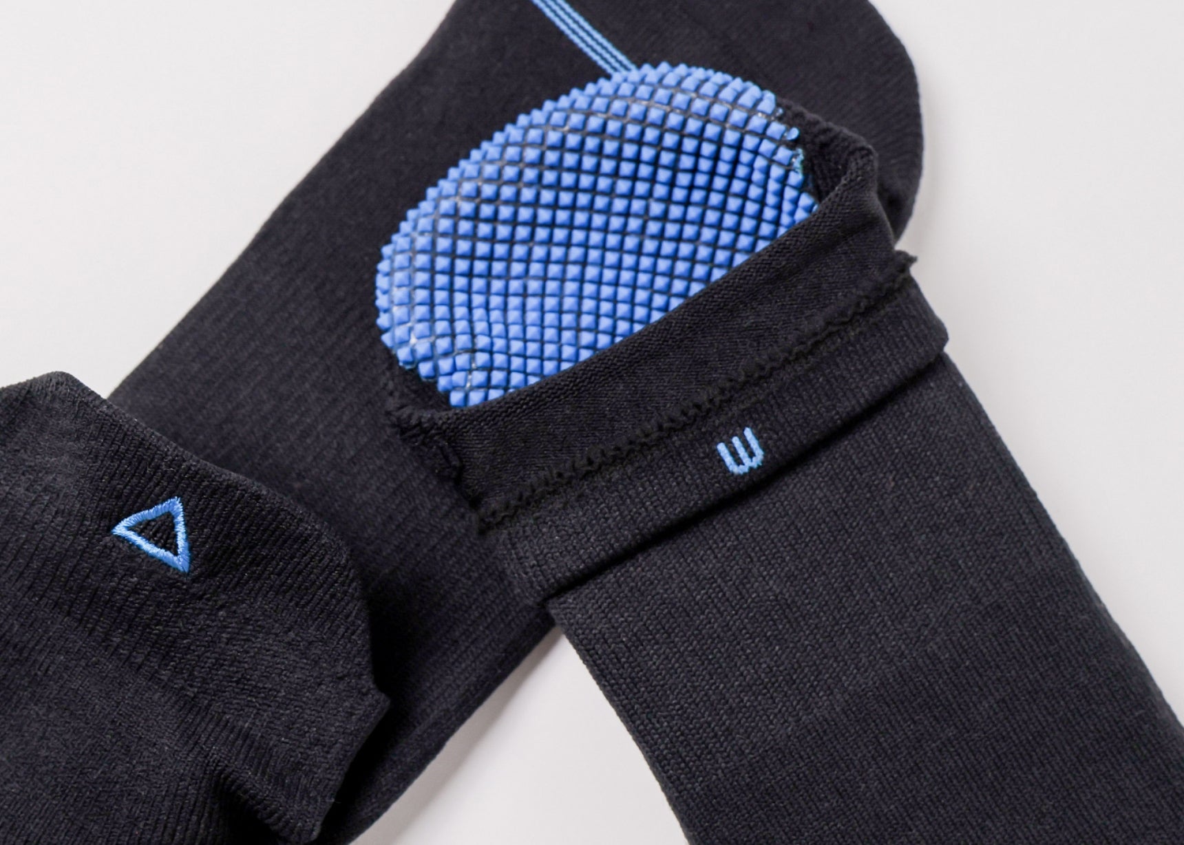 The Naboso neuro-stimulating texture inside the sock