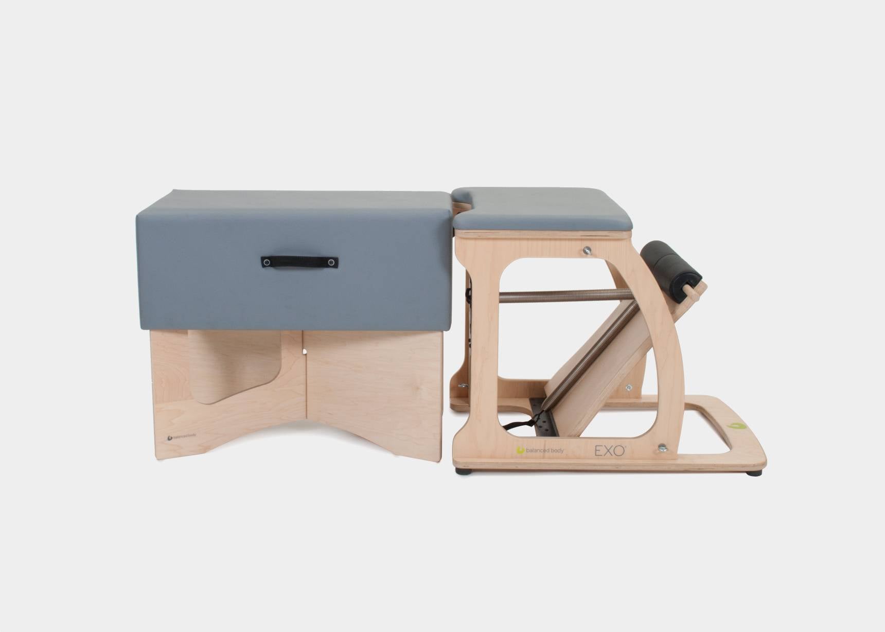 Balanced Body Short Sitting Box Riser shown with Exo Chair 