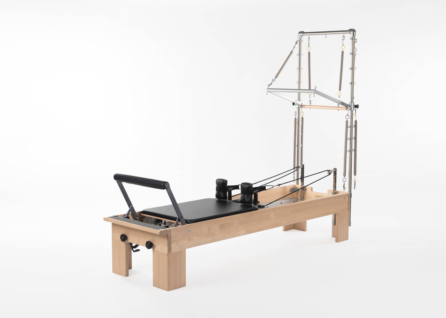 Balanced Body Rialto Pilates Reformer with Tower and Mat Conversion,  Pilates Exercise Equipment, Workout Equipment for Home or Studio, Black  Upholstery in Dubai - UAE