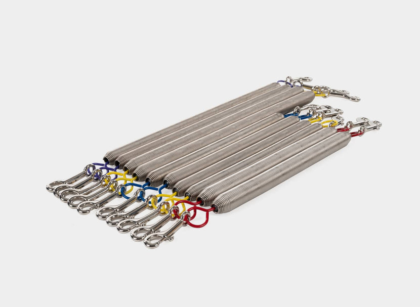 Trapeze springs for advanced Pilates and aerial exercises. | caption::Sold individually 