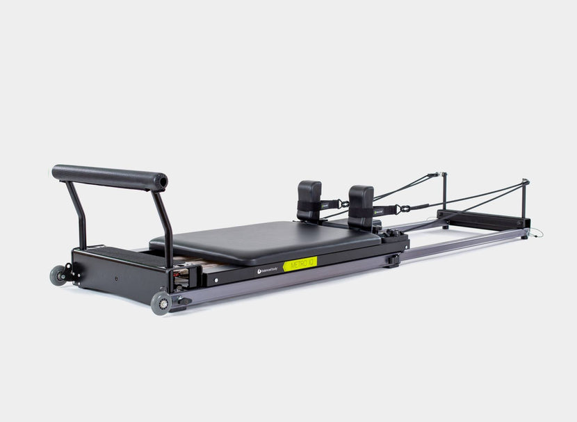 Balanced Body Rialto Pilates Reformer with Tower and Mat Conversion,  Pilates Exercise Equipment, Workout Equipment for Home or Studio, Black  Upholstery in Dubai - UAE