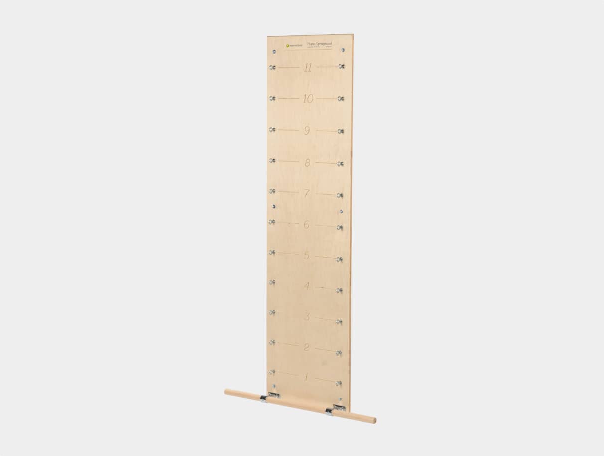 Pilates Wall Unit Wooden Pilates Equipment Springboard And Push-Through Bar  : : Sports & Outdoors