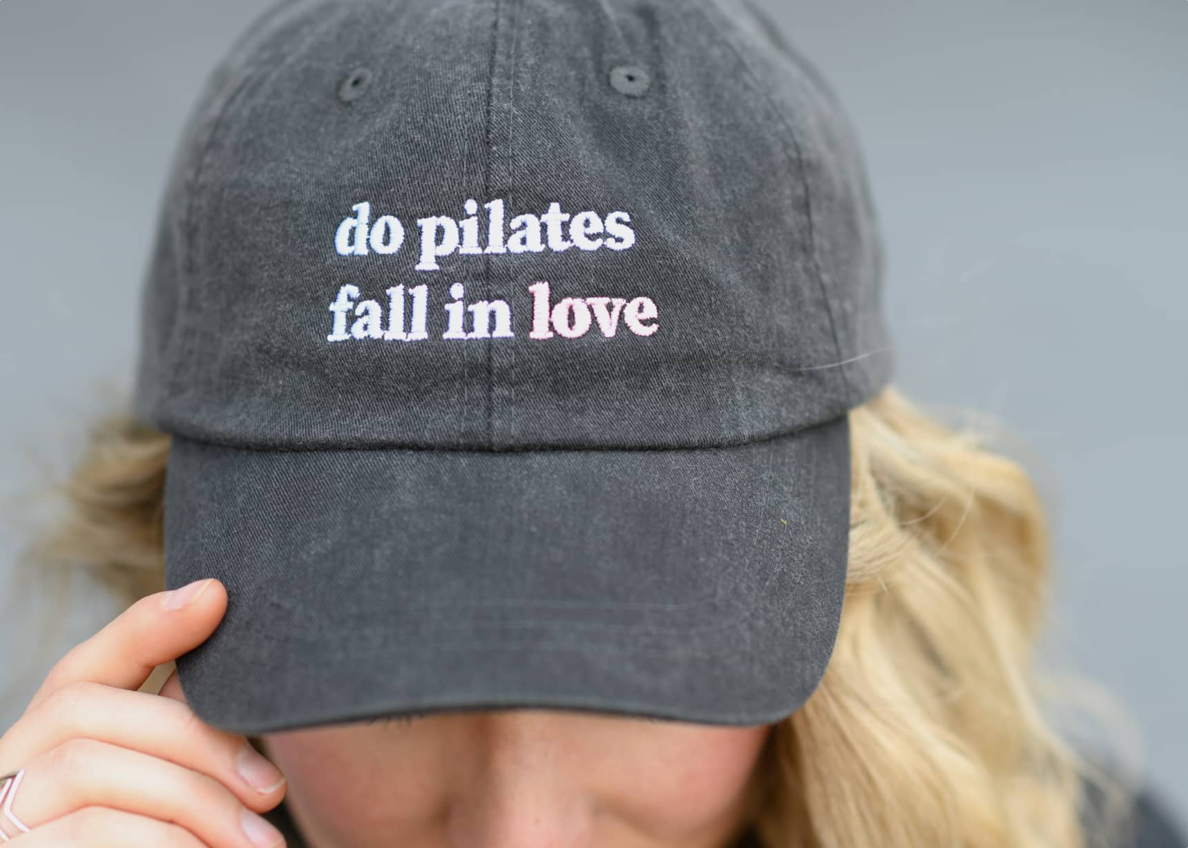 “Do Pilates Fall in Love” Hat, Balanced Body