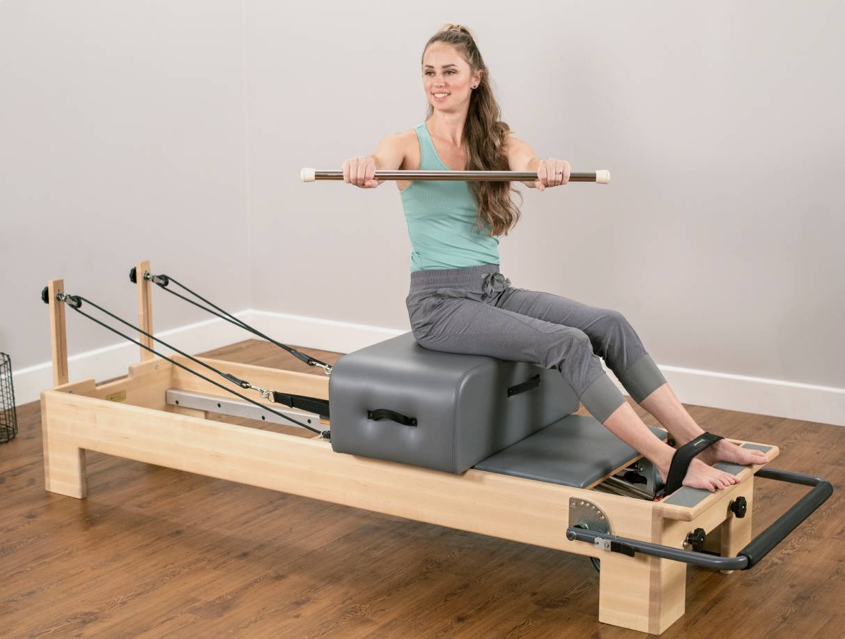 Weighted Metal Pilates Poles in-use product photo