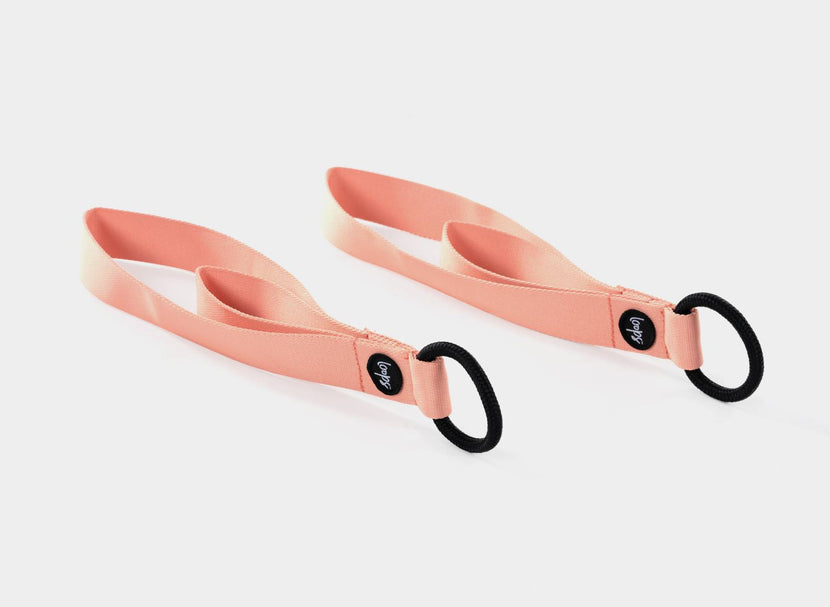 Set Double Loop Padded Pilates Straps, Reformer Straps, Pilates Straps, Pilates  Reformer Straps, Pilates Foot Straps, Coral 