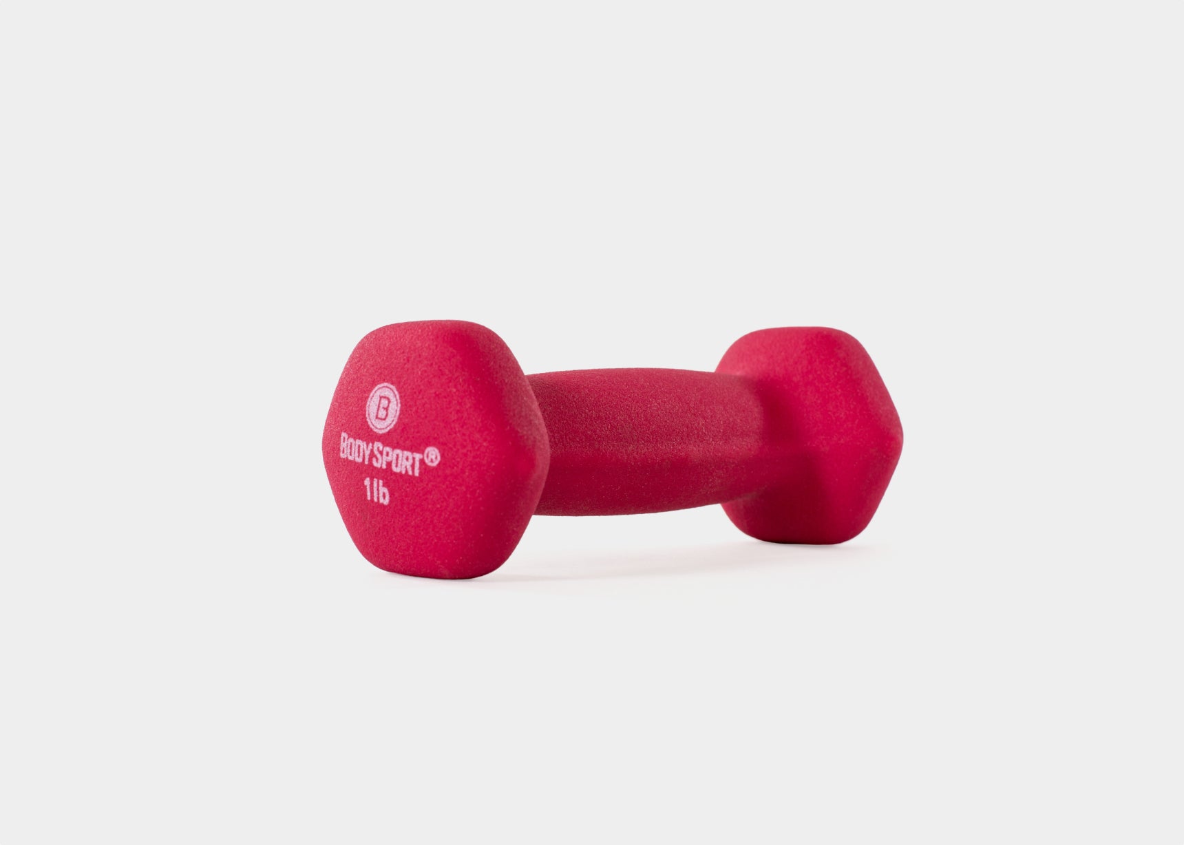 1 lb red handweights for Pilates.