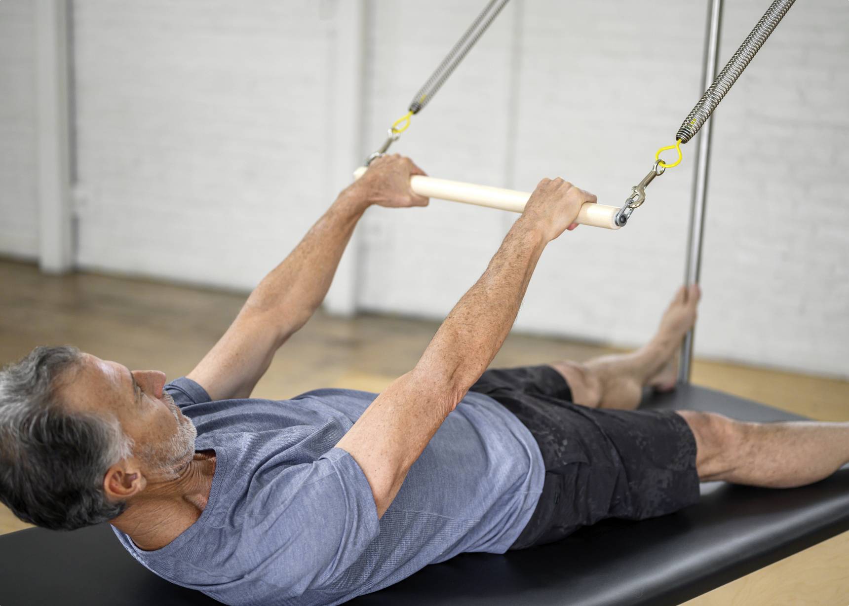 Pilates Cadillac Roll Down Bar with Outside Hooks
