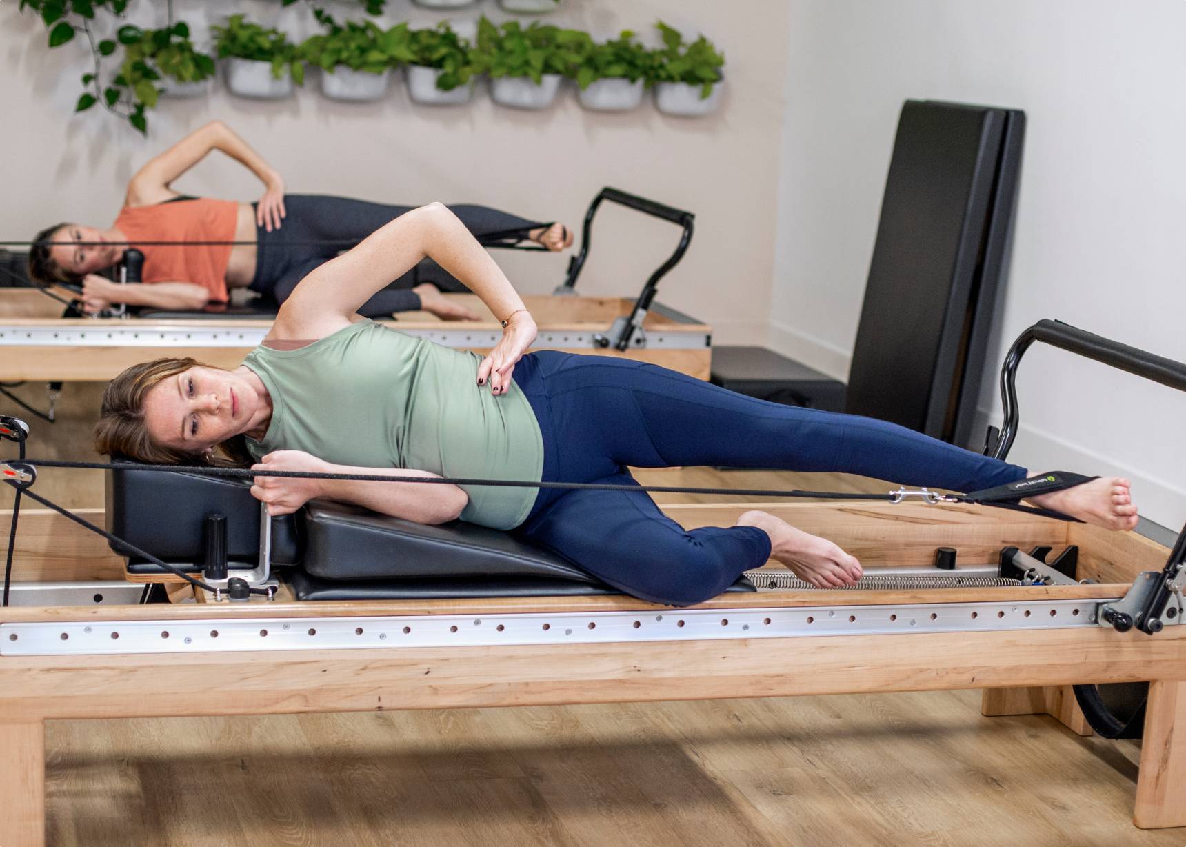 Pilates Wedge for back and core exercises.