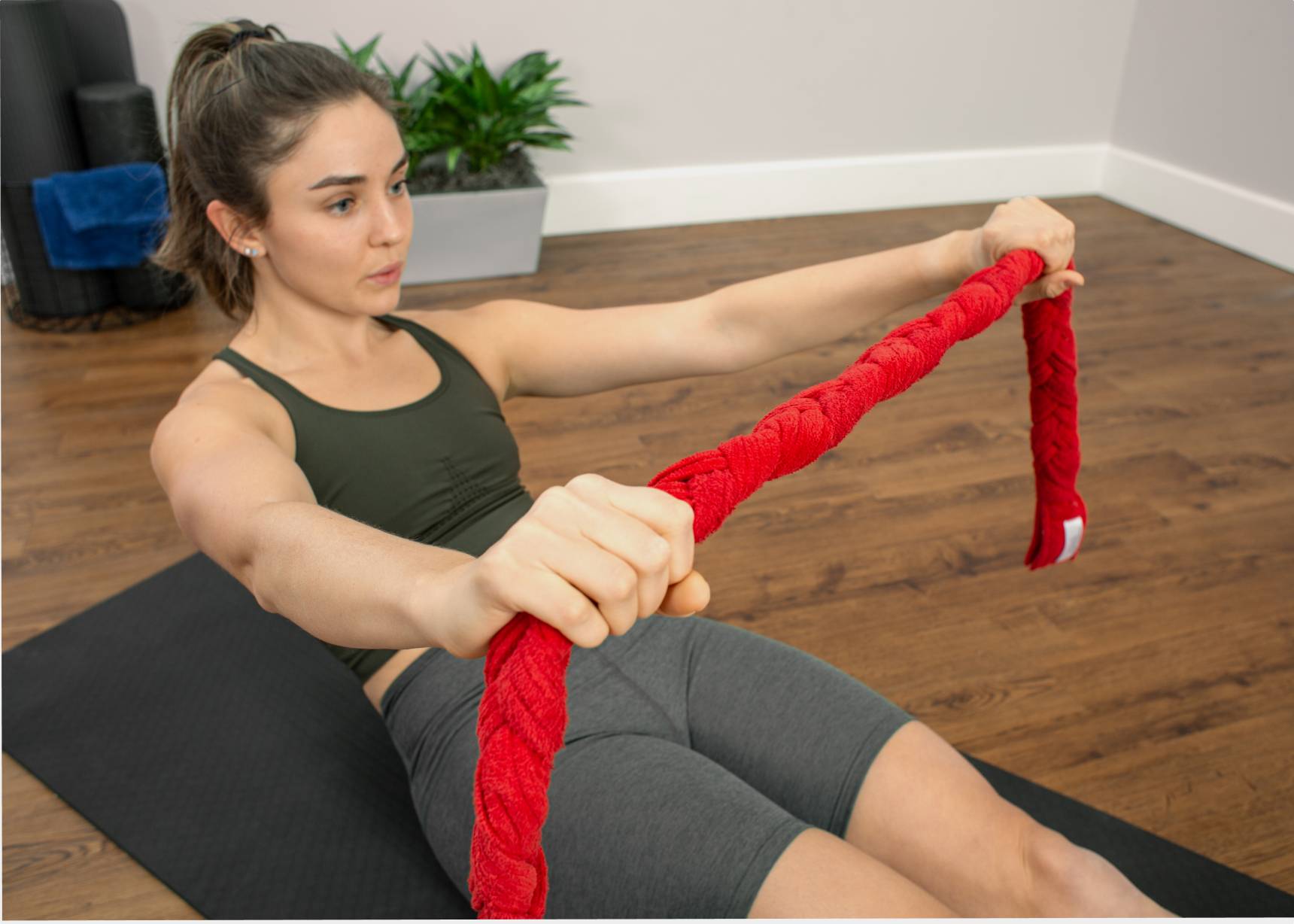 Red Fletcher Towel for Pilates and Fitness