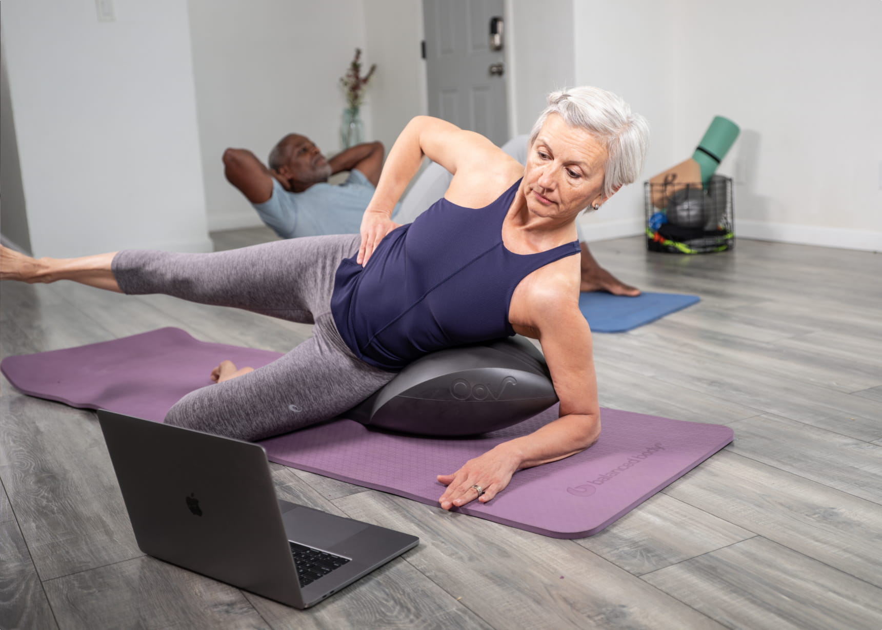 EcoWise Pilates Mat in-action photo