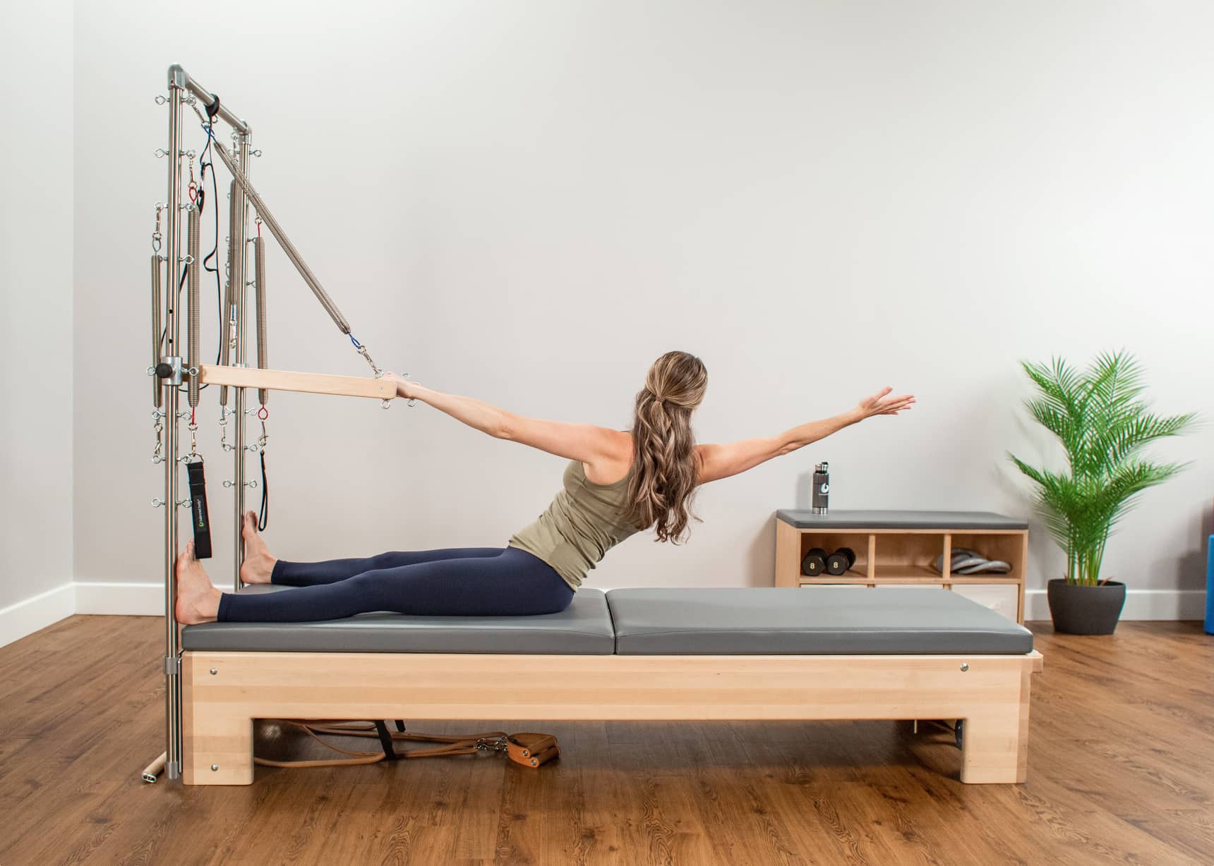Student on CenterLine Reformer with Tower and Mat