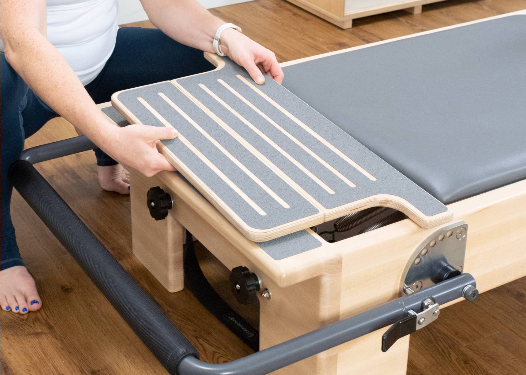 Alpha Pilates Wooden Folding Reformer - Pilates Systems