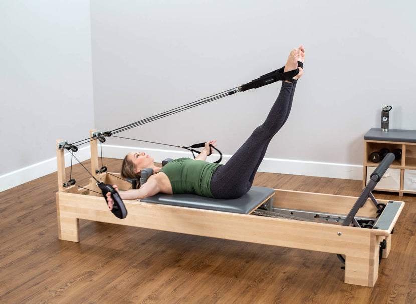 FITIS Home Pilates Reformer Edit - Portable Reformer Alternative for Full  Pilates Workouts and Exercises at Home with Resistance Bands (Wood) :  : Sporting Goods