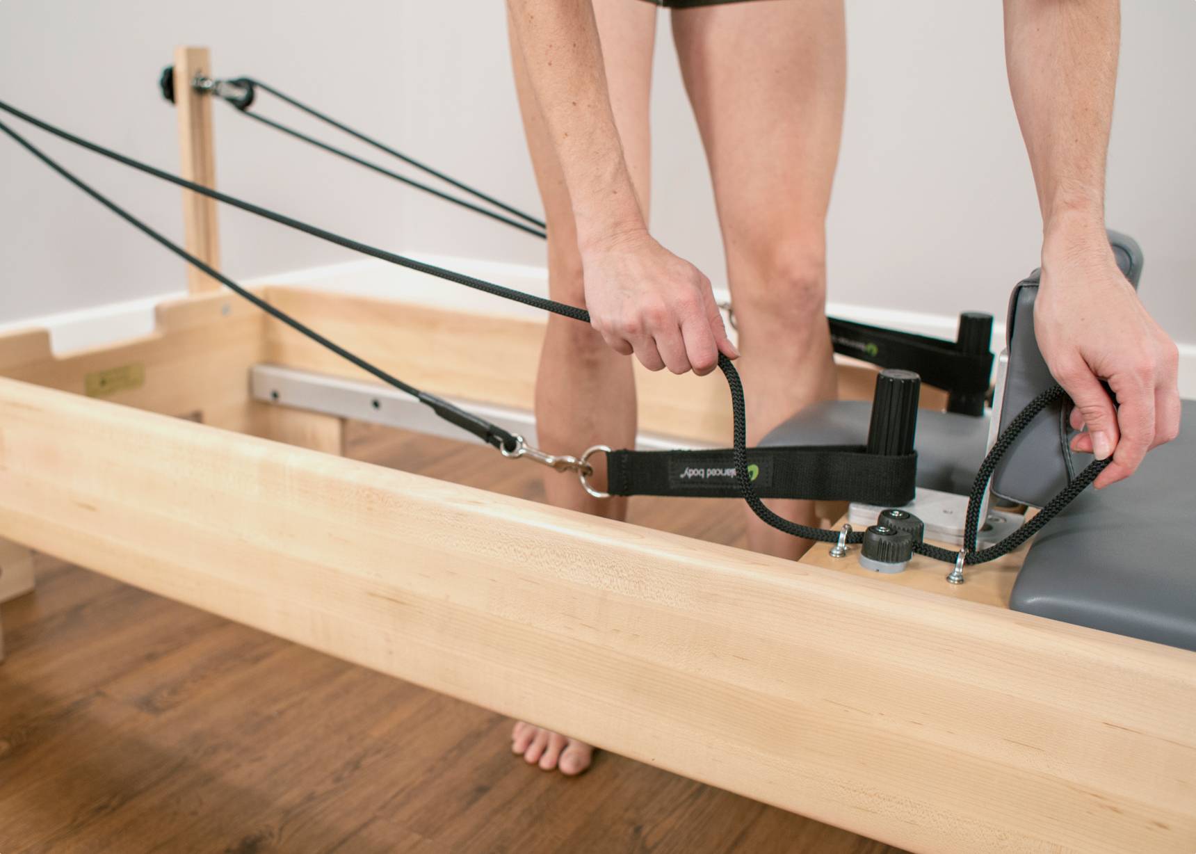 Replacement Reformer Ropes in-use close-up photo