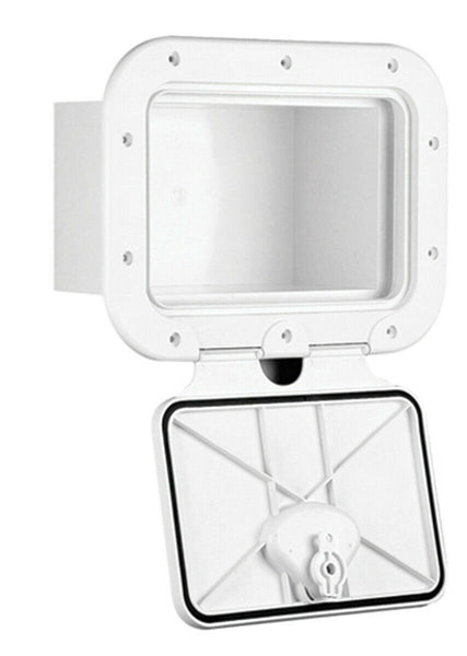 Classic hatch with storage locker 275mm x 375mm - white – Nuova Rade online
