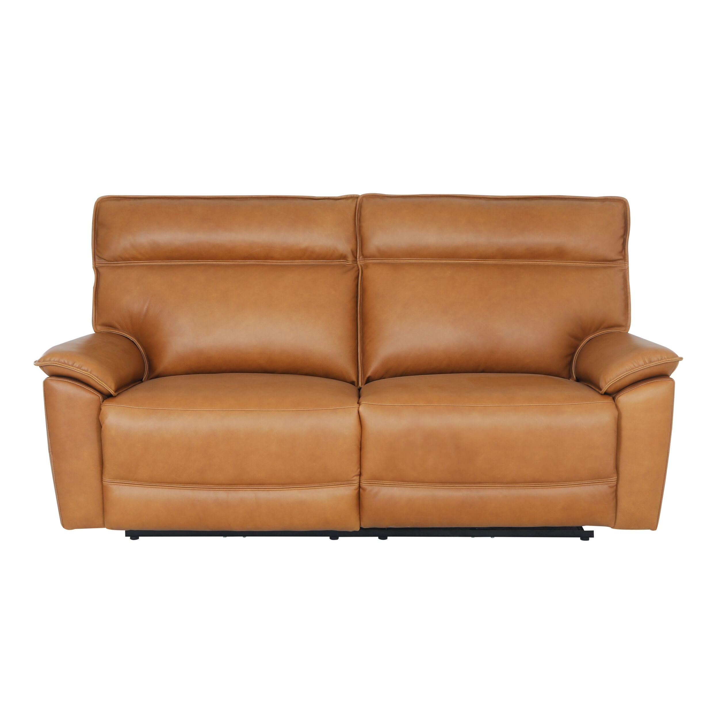 Dillon 3 Seater Leather Recliner Dakota Light Chestnut - Early Settler AU product image