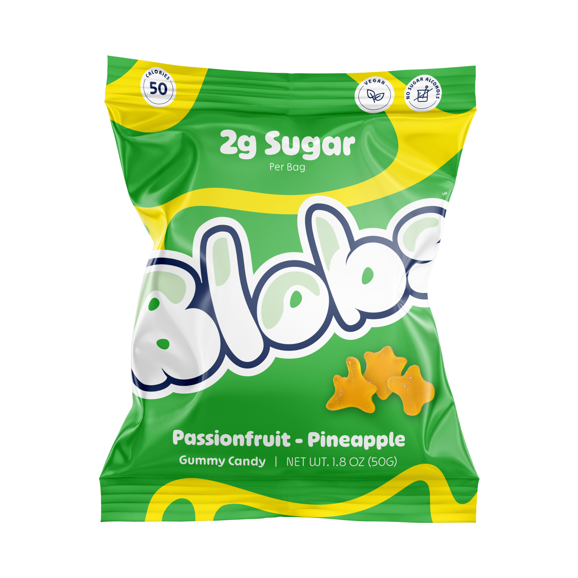 Blobs Passion Fruit Pineapple Gummy Candy 1.8oz