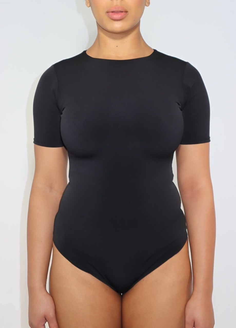  May&Maya Women's Black Strapless Bodysuit (Black S
