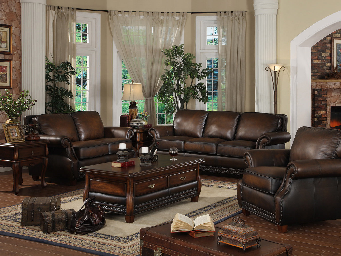 HATFIELD LH1070 Leather Sofa | French Style Furniture Singapore – Locus ...