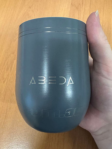 ABeda Logo Engraved on Travel Mug