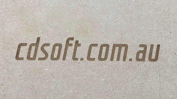 CD-Soft Website Engraved on MDF