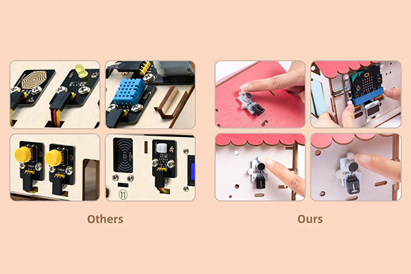 Elecfreaks Octopus Sensors on assembled material pack