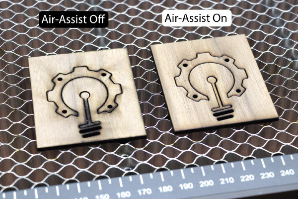 Air Assist Project vs No Air Assist Project Comparison Image