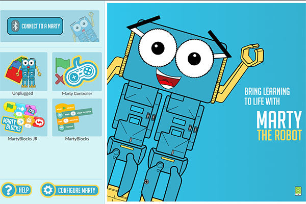 Marty the Robot Coding App