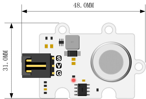 Elecfreaks Octopus MG811 CO2 Gas Sensor Dimensions