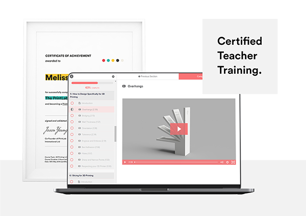 PrintLab Certification Course for Teachers