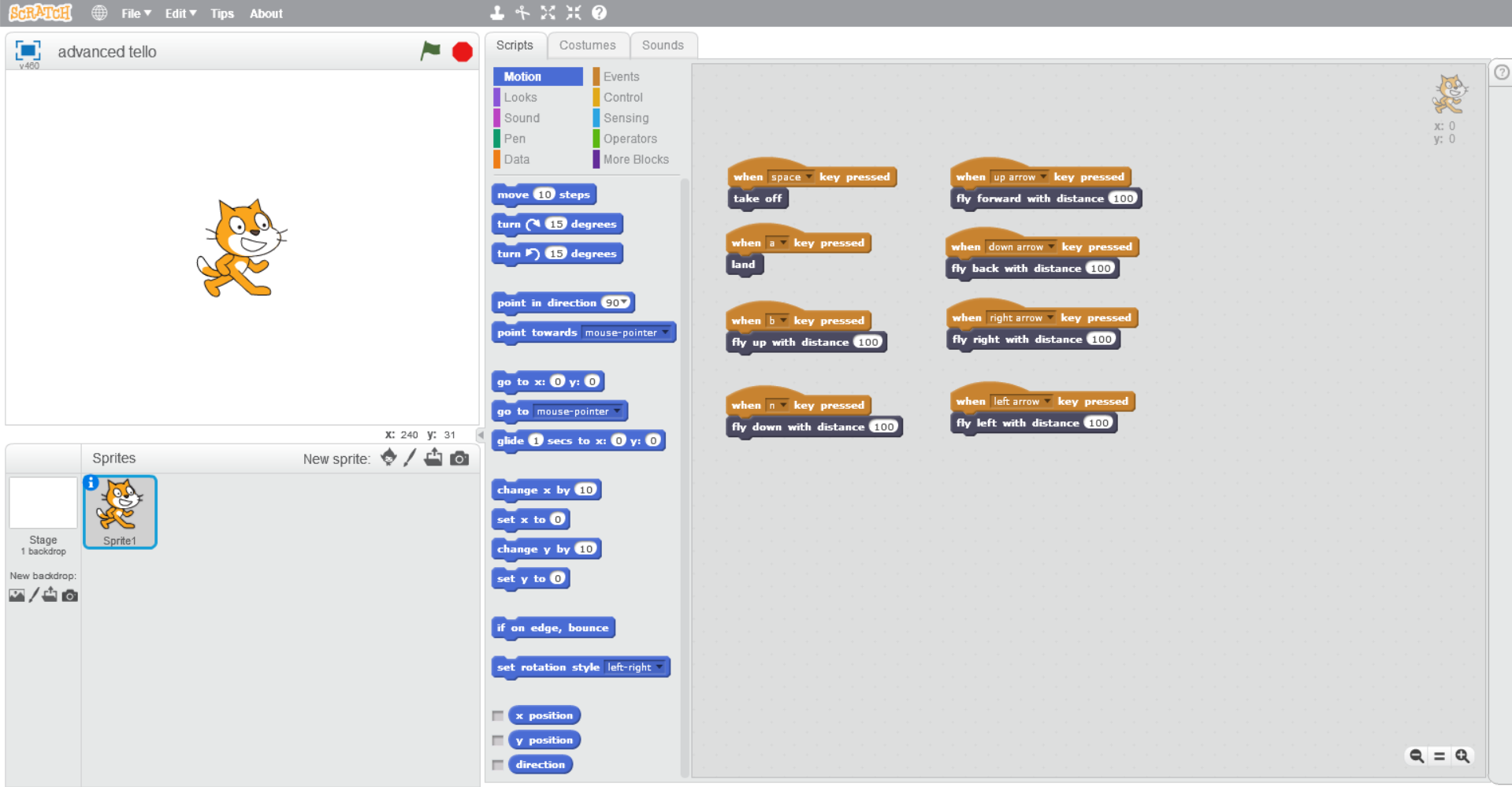 DJI Ryze Tello Drone EDU Scratch Programming