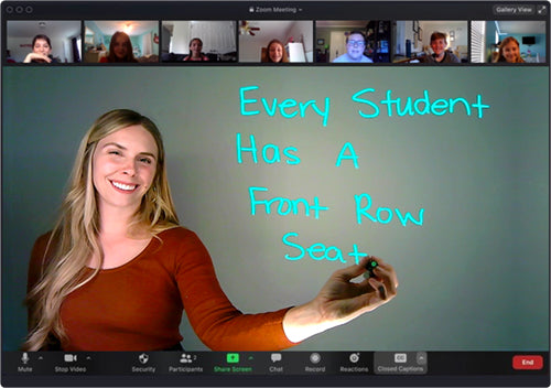 Zoom Conference with eGlass Lightboard