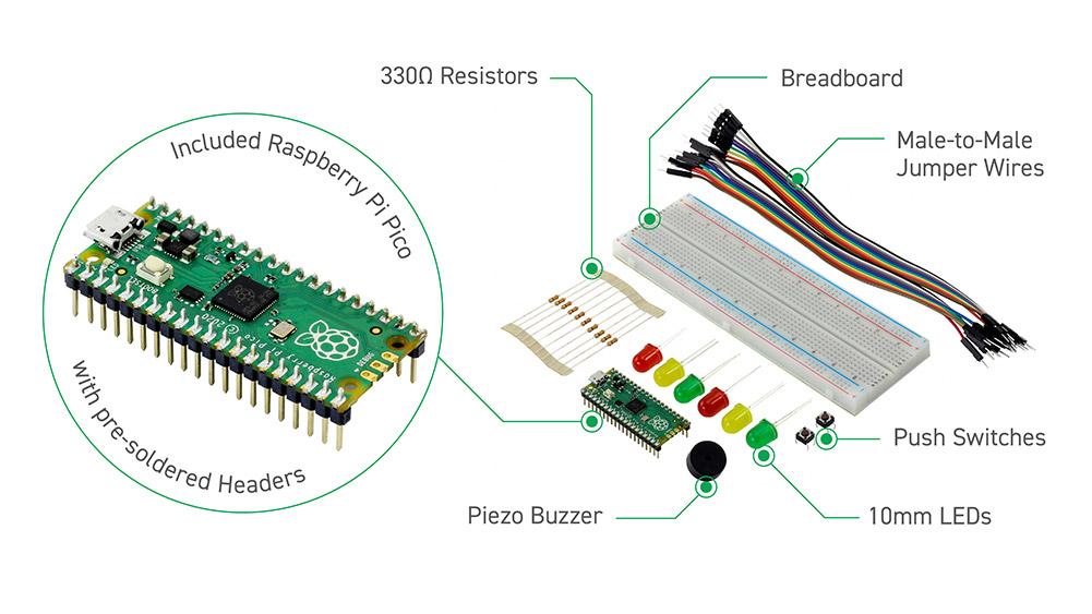 Kitronik Discovery Kit for Raspberry Pi Parts